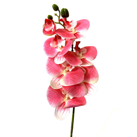 75cm Artificial Pink Phalaenopsis Orchid Flower Stem