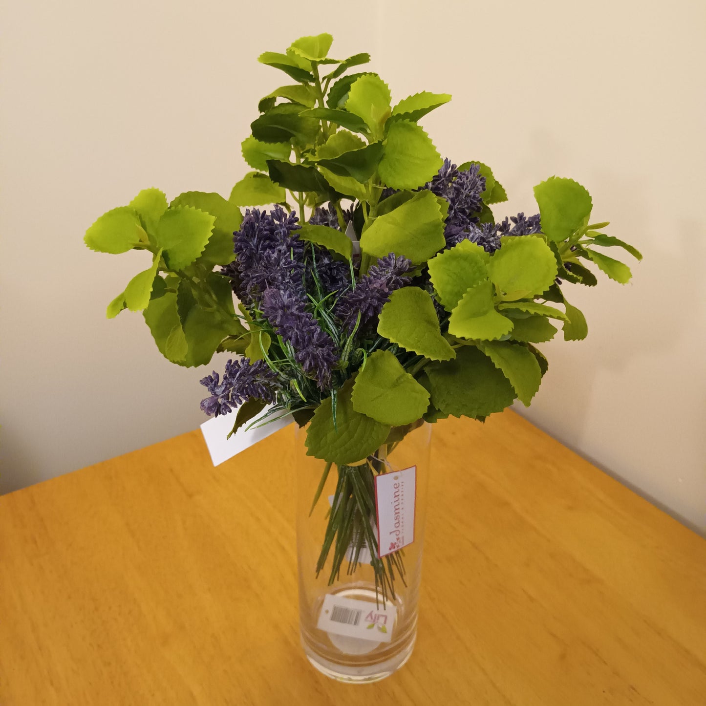 Artificial Lavender Flowers with Patchouli Leaf Arrangement