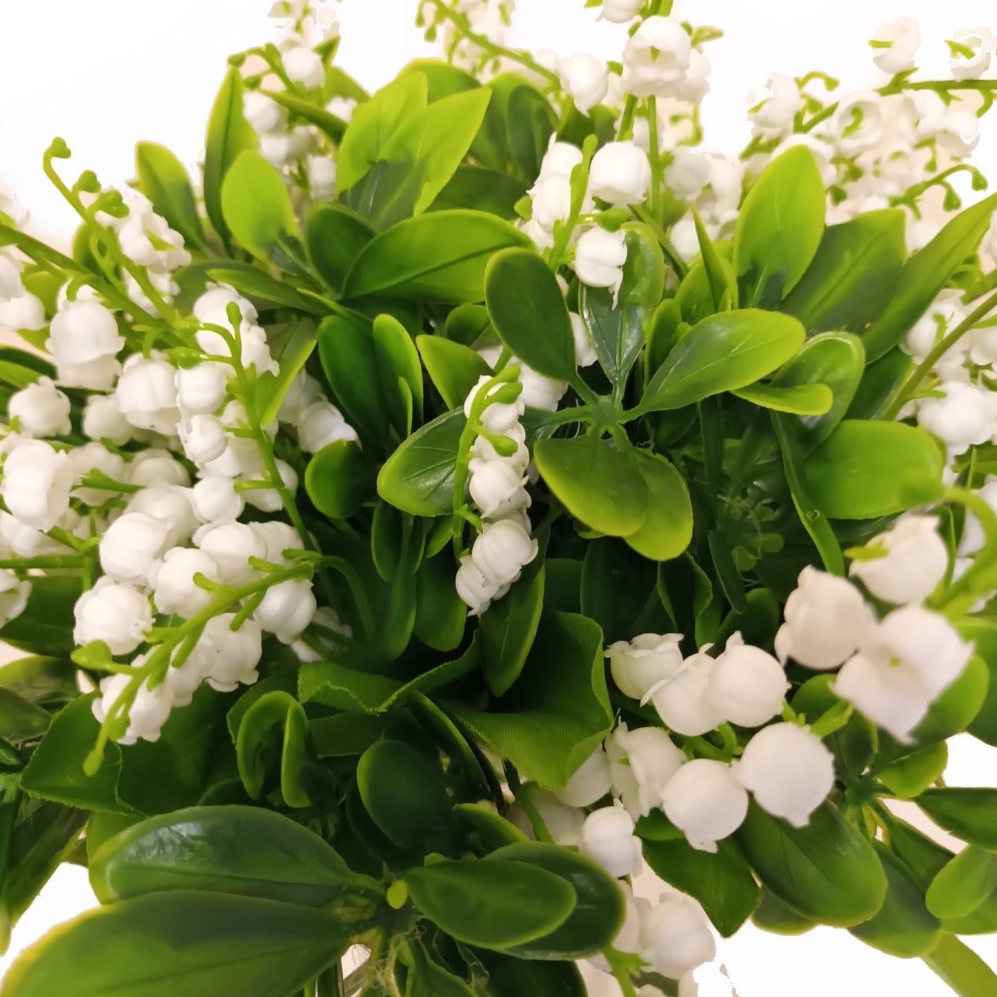 Artificial Lily of The Valley Flower and Choisya Leaf Arrangement