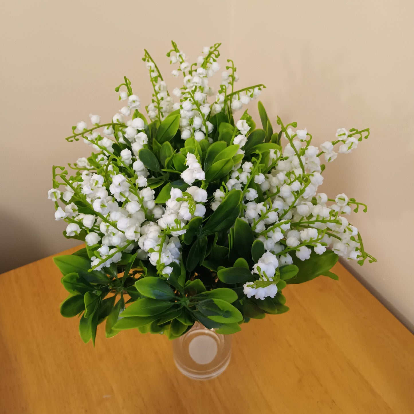 Artificial Lily of The Valley Flower and Choisya Leaf Arrangement