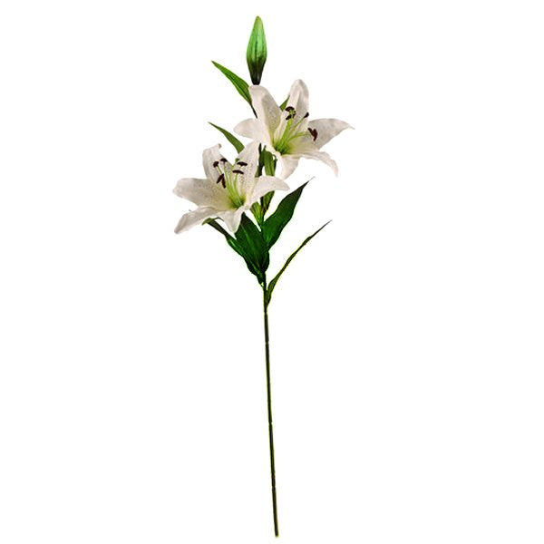 Artificial Tiger Lily 80cm Stem - Cream